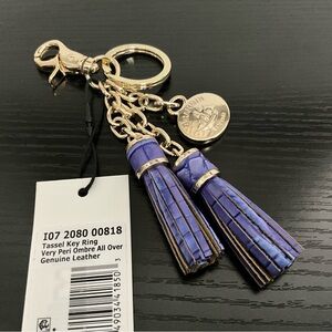 Brahmin Tassel Key Ring VERY PERI OMBRÉ MELBOURNE Gorgeous Coloring